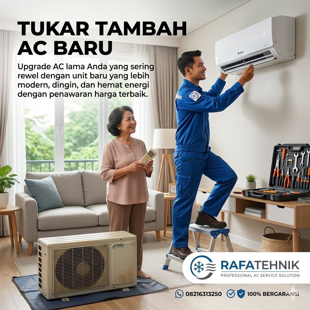 Layanan Tukar Tambah AC Baru (Trade-In) Praktis & Menguntungkan